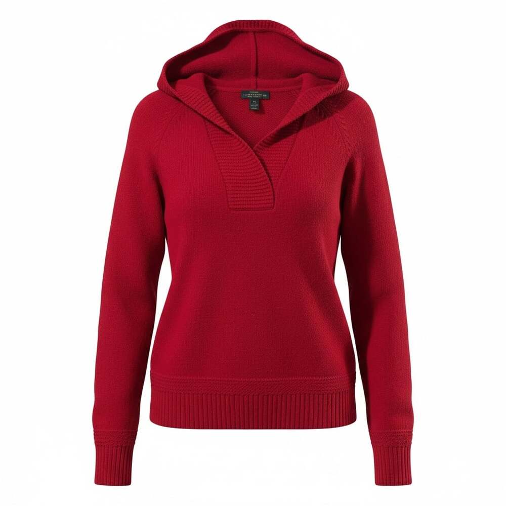 Lauren Ralph Lauren Jeans Co Hooded Sweater Size Large Preppy - Picture 2 of 10